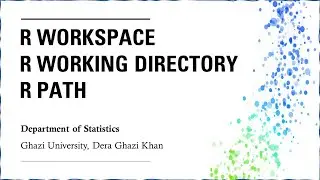 R workspace, R Path, and R Working Directory in Urdu