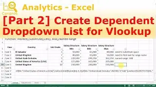 Create Dependent Dropdown List and Use it for Vlookup (Part 2)