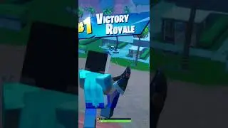 Steve de Minecraft qui Trickshot sur Fortnite ⁉️