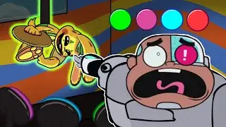 FNF Bunzo Bunny But Teen Titans Swaps Boyfriend || Musical Memory Song ( Poppy Playtime Chapter 2 )