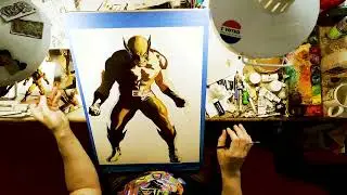 Wolverine Time Lapse Painting by Alex Ross
