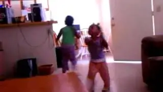 Little girls sing strip