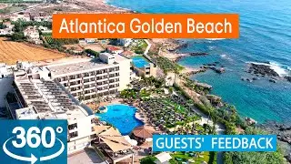 Atlantica Golden Beach:  VR 360° Drone Review Based on TripAdvisor. Cyprus