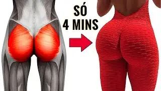 4 MINUTOS PARA AUMENTAR GLUTEOS! 7 Exercicios Para Pernas e Gluteos! Como Aumentar Bumbum Rápido