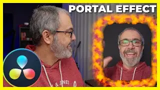 How to create the Portal Effect in Davinci Resolve
