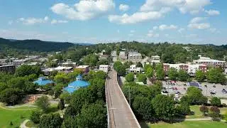 Walnut Street Bridge Drone