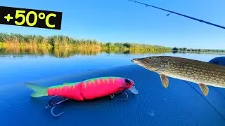 Щука Влітку🌞 Як впіймати Щуку в Аномальну Літню Спеку?! Jackall Tiny Magallon 88SP