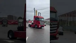 Парк нашего клиента пополнили сразу три ярких красных тягача - FOTON AUMAN 1846 AMT 4х2. #foton