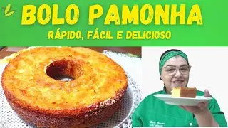 BOLO PAMONHA DE LIQUIDIFICADOR - RÁPIDO, FÁCIL E DELICIOSO