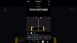 iMovie How To Add Text/Captions To Video