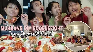 Tagaytay Staycation - MUKBANG Diy Boodlefight with My Sisters!