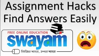 🔥🔥Swayam NPTEL Assignment Answers | How To Find Answer of Swayam Quiz | Exams Hacks | Solve Easily !