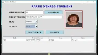 TUTO JAVA : Une application Gestion des élèves (Formation débutant) avec 