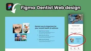 Dentist Web Design  Info Garphic section Using Figma Part 03 Tutorial