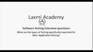 Web application Testing