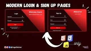 Create a Stylish Login/SignUp Form with Animated Background | HTML, CSS, and JavaScript Tutorial
