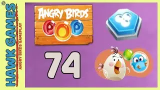 Angry Birds Stella POP Bubble Shooter Level 74 - Walkthrough, No Boosters