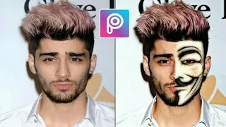كيفية دمج قناع الهكر مع وجهك بطريقة سهله ببرنامج بيكس ارت | Picsart