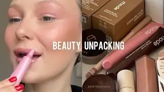 Beauty unpacking + makeup tutorial, делаем макияж вместе, Hourglass, Sephora, Rhode, Fenty, CT