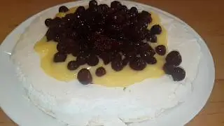 Торт "Павлова" с лимонным курдом. Мои ошибки.