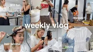 weekly vlog 💌 restock, hauls, hair tutorials & outfits