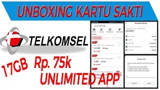 UNBOXING KARTU SAKTI TELKOMSEL HANYA 75K UNLIMITED APP ?!