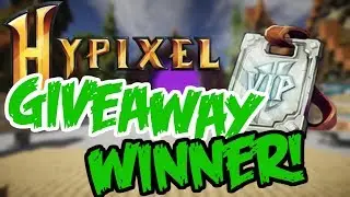 Hypixel VIP Rank Giveaway Winner Announced!! - Minecraft