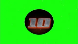 10 Second Timer Countdown with Sound in Green Screen for Educational Video | No Copyright |