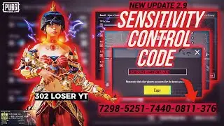 NEW UPDATE 2.9.0 !! BEST SENSITIVITY CODE + CONTROL SETTINGS PUBG MOBILE/BGMI IPHONE XR