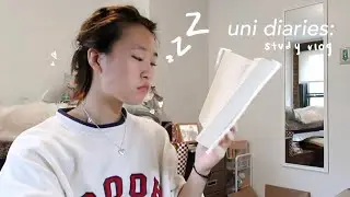 uni study vlog fall quarter ❄️ midterms szn grind 📖
