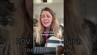 Well this was fun to write 💘 #indiecover  #songwriter #teenagedirtbag  #acousticmusic  #newmusic