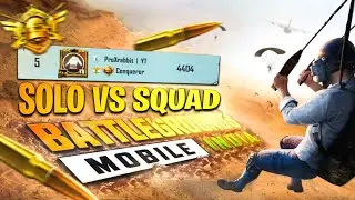 🔥Solo Vs Squad | 5 Finger + Full Gyro + 90 fps⚡Full Rush Gameplay | Battlegrounds Mobile India #bgmi