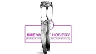 She-Woolf Hosiery, Everly, Black Animal Print Suspender Lace Detailing Stockings