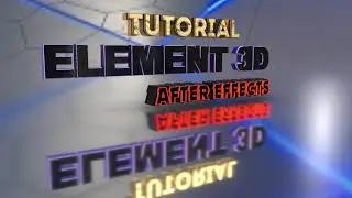 Animación Texto 3D Element 3D After Effects 💥✔