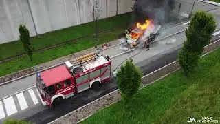 Vigili del fuoco spegnimento incendio - Grignasco