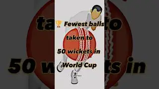 Fewest balls take to 50 wickets in world cup #shorts #icc #worldcup #worldcup2023 #wicket #ytshorts