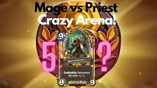 CRAZY Mage vs Priest - Hearthstone Arena (5 Rattlegore???)