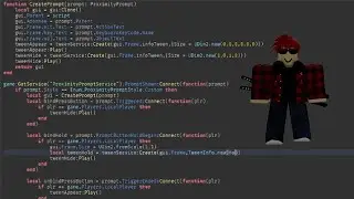 Как сделать кастомный Gui Proxy Prompt в Roblox Studio
