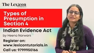 Types of Presumption in Section 4 | Indian Evidence Act