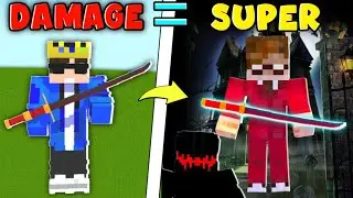 If I Take Damage, I Get Entity Super Items || Scary Minecraft || Entity Powers