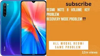 Redmi note 8 volume key problem | redmi phone recovery problem | मोबाइल का वॉल्यूम बटन चेंज कैसे करे