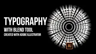 3D Typography with blend tool | adobe illustrator tutorial