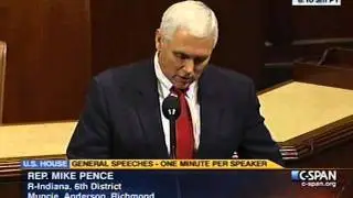 10-6-2011 - Rep. Pence in Support of Balanced Budget Amendment
