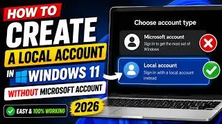 Create Windows 11 Local Account During Setup (2026 Working)