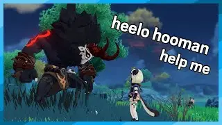 Playing Coop But Accidentally Taming a Mitachurl ( Genshin Funny Moments )
