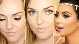 Kim Kardashian style bridal makeup