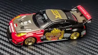 Mini GT 651 1/64 Scale LB-Silhouette WORKS GT NISSAN 35GT-RR Ver.1 “BARONG” Livery Diecast Model