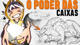 Como Melhorar sua ARTE desenhando CAIXAS da forma certa!