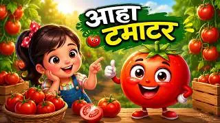 आहा टमाटर - Aaha Tamatar Bade Mazedar | Hindi Nursery Rhymes And Kids Song | All Rhyms in Hindi
