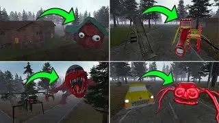 Everything turn into monster : The extra slide, Granny house, Plane Monster, car eater in gmod